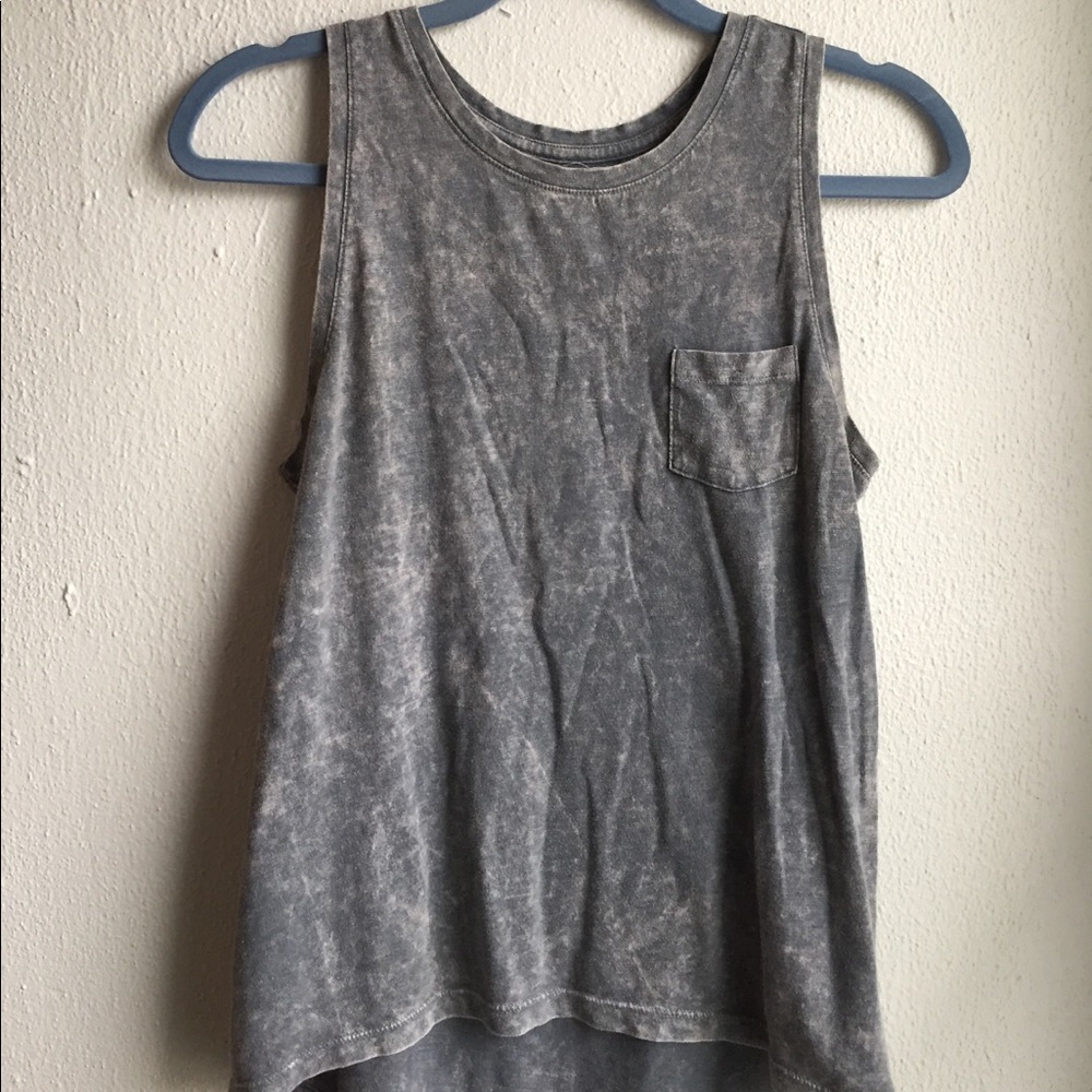 Grey Distressed Tank Top